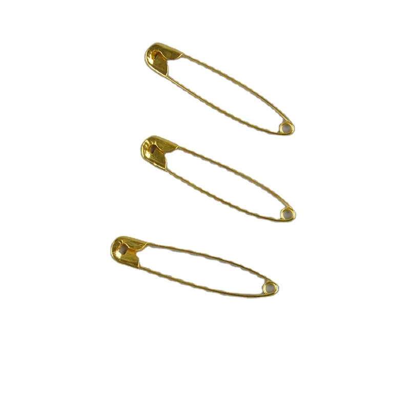Wholesale Large 5.5cm Gold Nickel Plated Safety Pins For Paper Fastening
