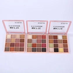 Fashion Eyeshadow Palette Pigmented Golden Silver Gray Yellow Brown 16 Colors Mineral Vegan Matte Eye Shadow Palette OEM Custom