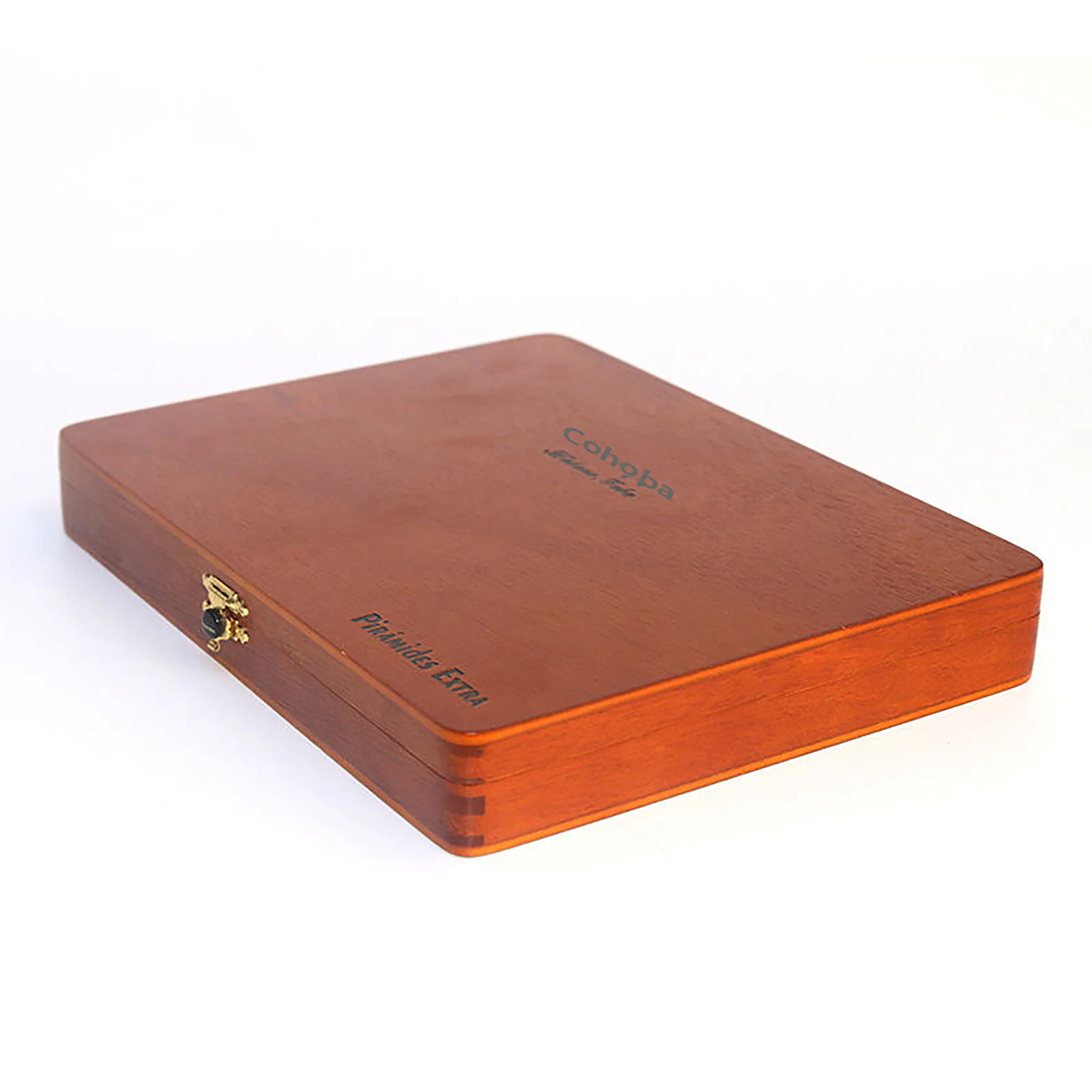 Simple Flip Cigar Box Packing Rectangular Wooden Case Portable Storage Natural Wood Boxes Cigar Accessories
