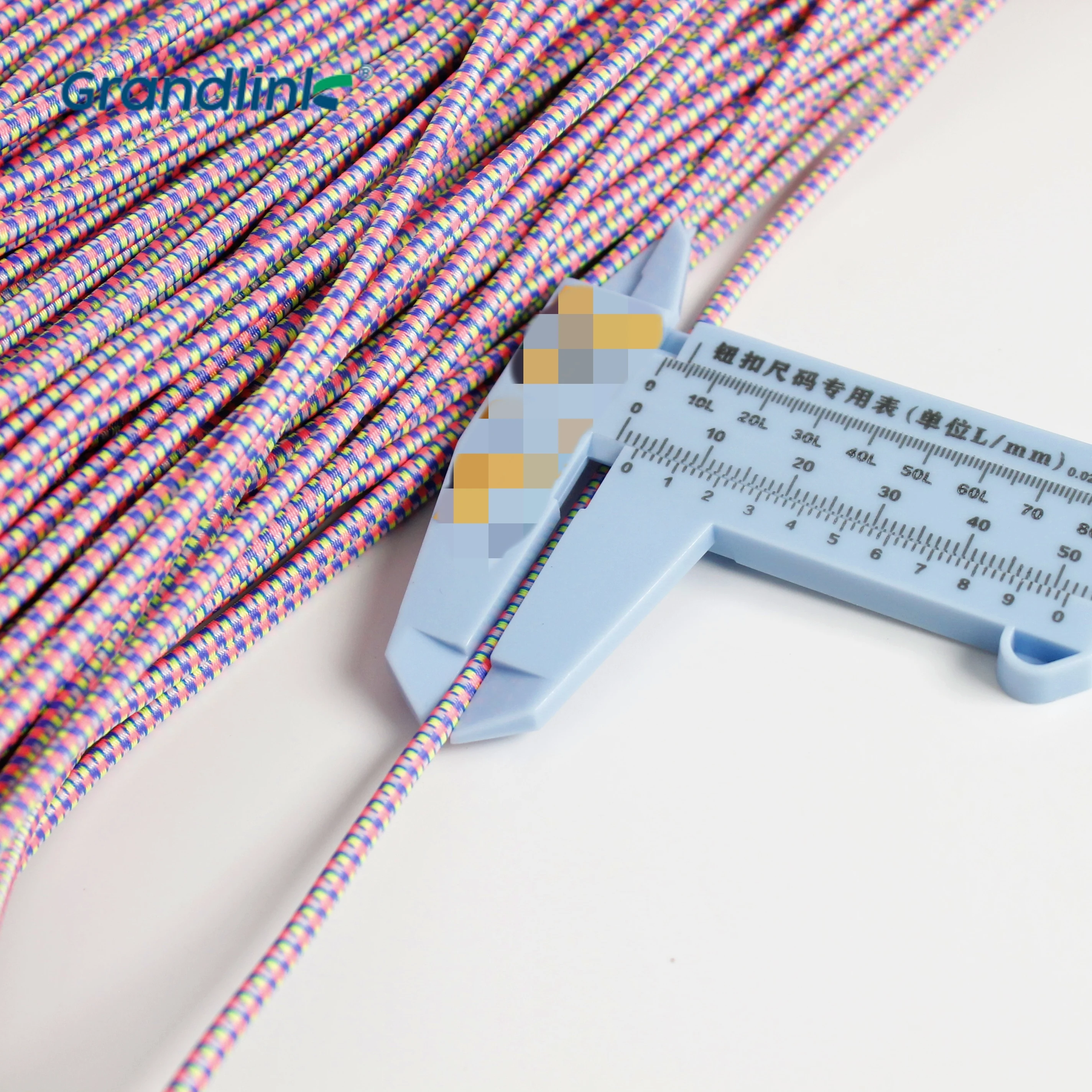 Factory 1mm 2mm 3mm 5mm Colorful Round Latex Elastic Rope 100% Polyester Cord with Custom Length for Home Textile