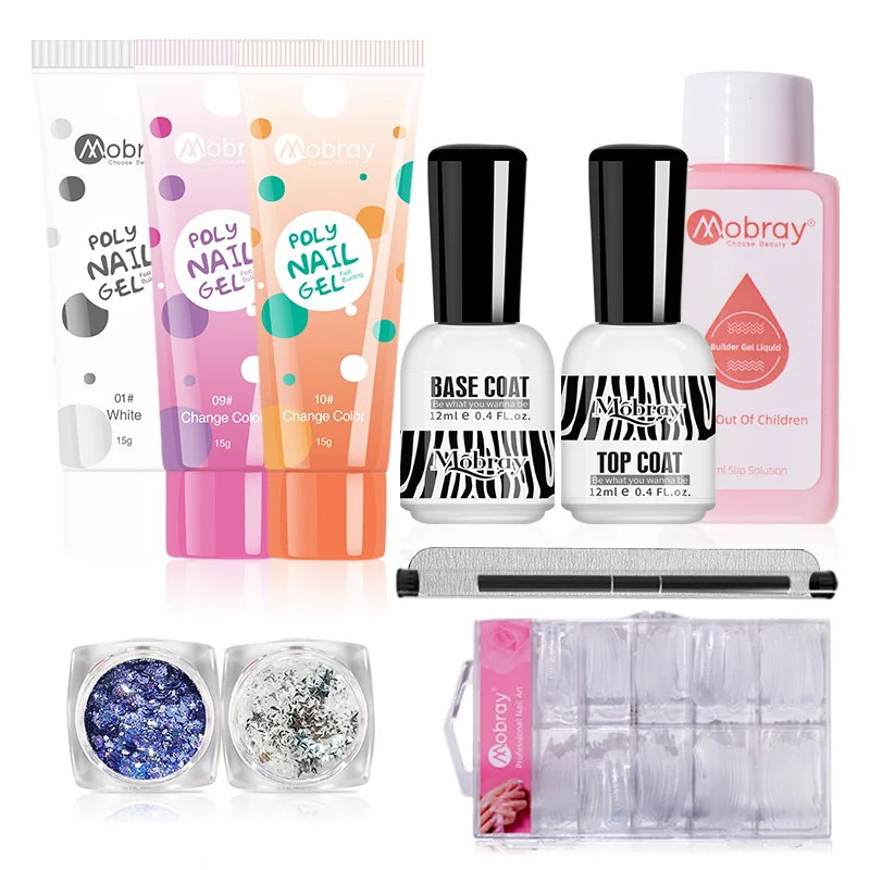 Color Changing Gel Nail Polish Set Temperature Changing Long Lasting Soak Off Manicure DIY Home Kit for Women
