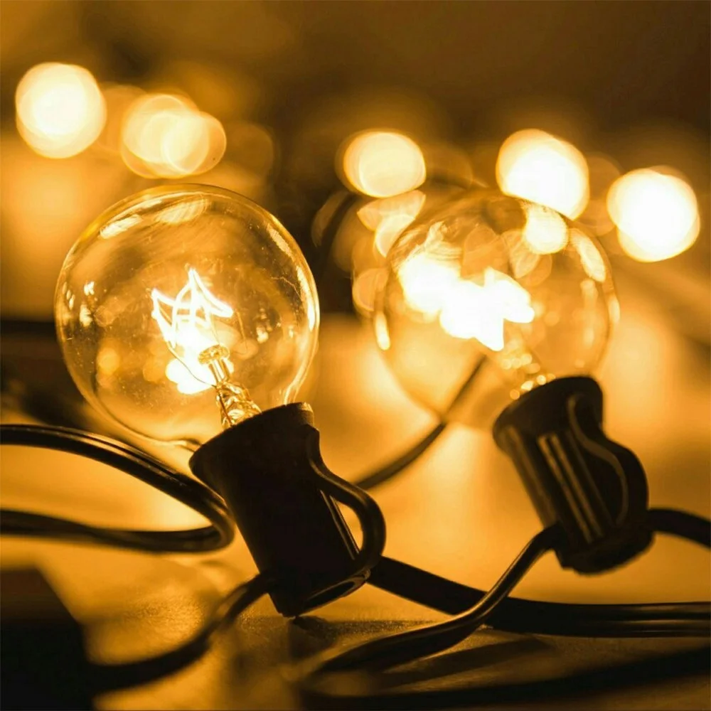 Factory Direct Holiday Decoration Edison Incandescent String G40 Retro Yard Light 25+2 Outdoor use dazzle light