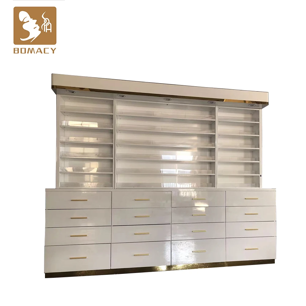 Gel make up polishers brush painting supplies cosmetics storage drawers salon furniture lipstick tables nail art Display Racks