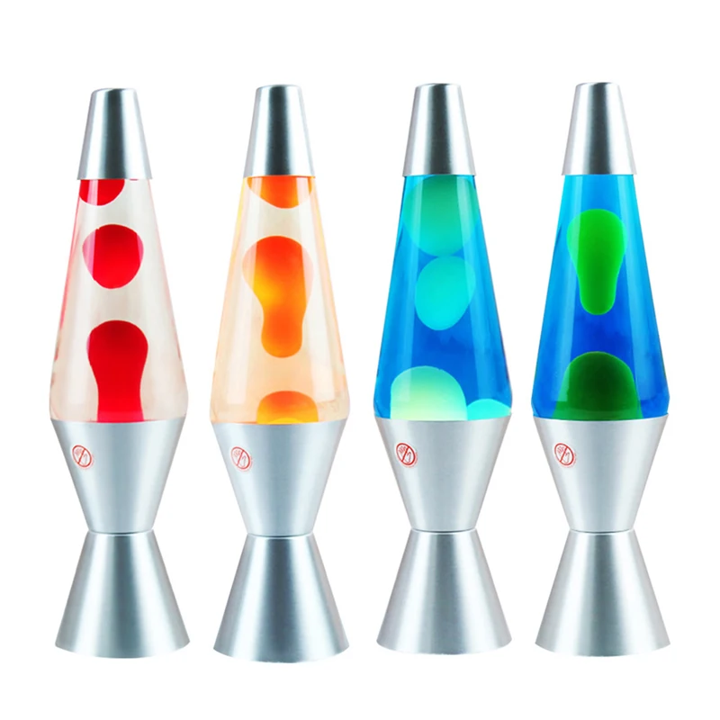 2021 Modern Design Large Bulb Lava Lamp with LED USB Colorful and White Aluminum Body Switch Control for Residential Use