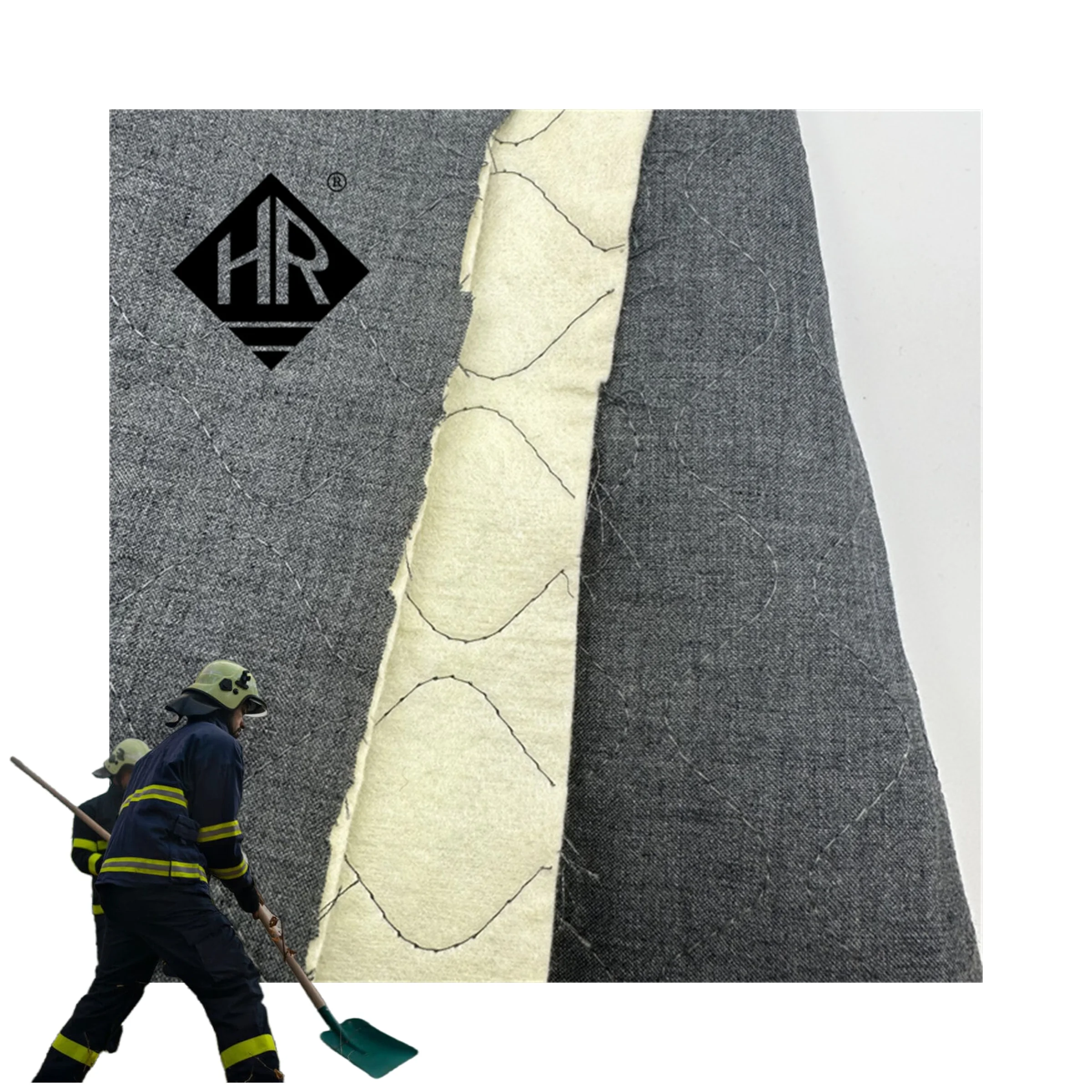 double lined aramid felt heat insulation and flame retardant for fire suit