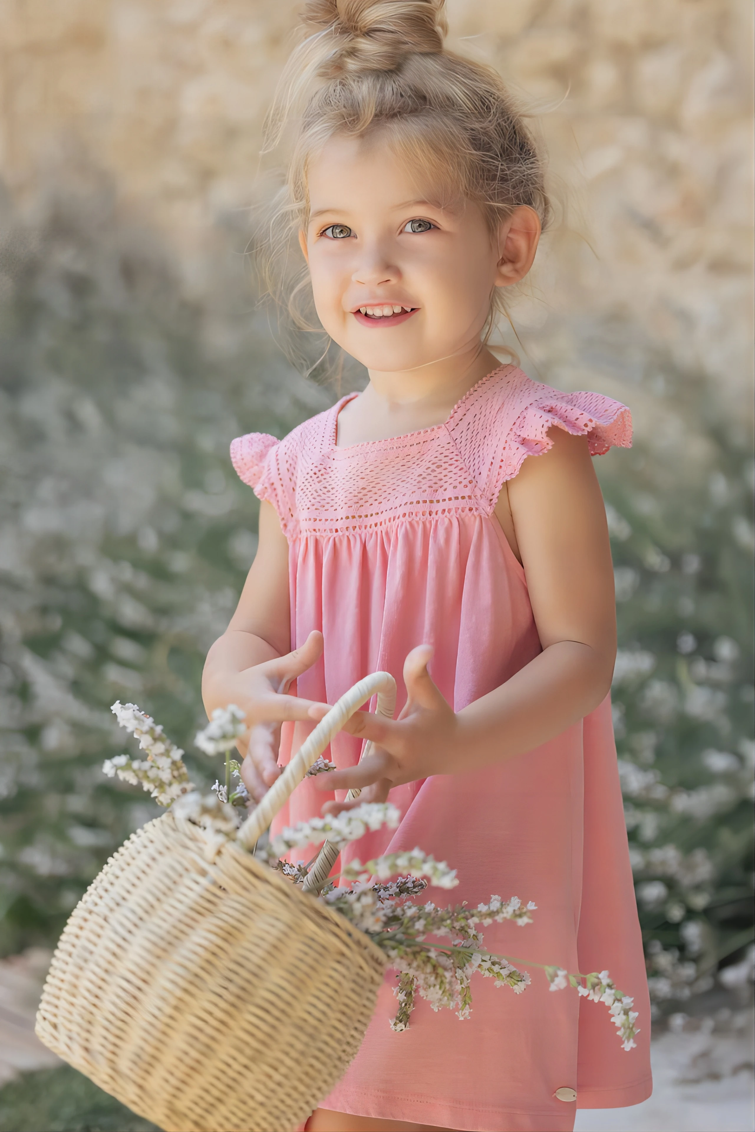 Infant Dress Flutter Sleeve Baby Girls Clothes Party Wear Fashion Breathable Photography Solid Color