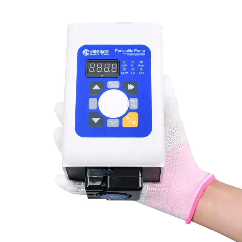 Runze Mini LED Display Screen Box-Type Peristaltic Pump Low Flow Rate Centrifugal Electric Pump Food Pharmaceutical Industry OEM