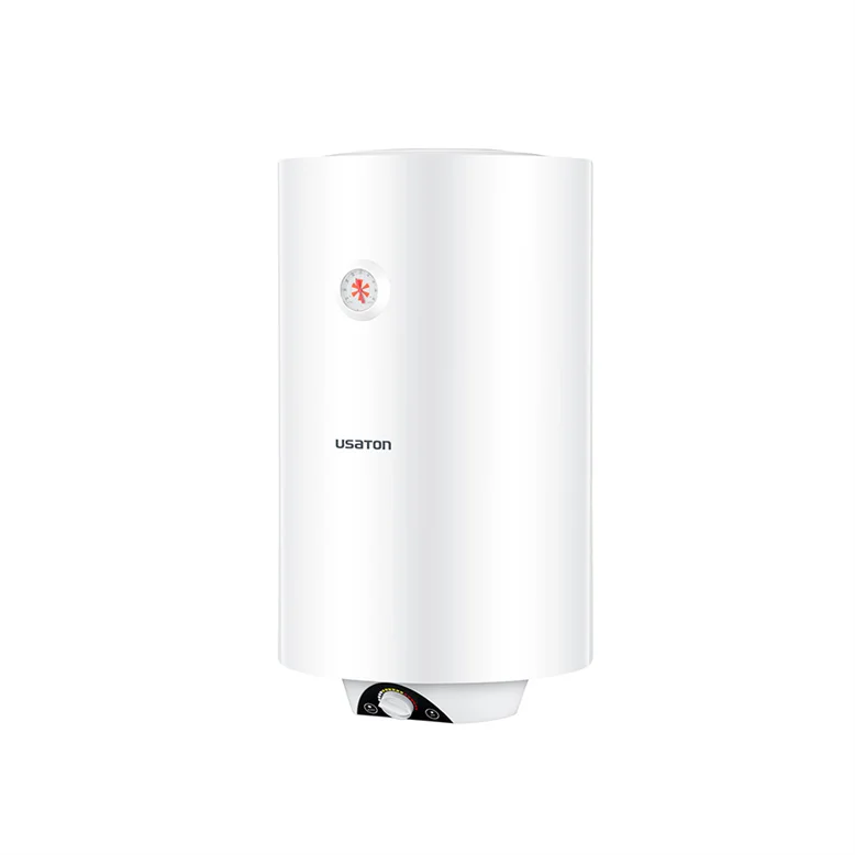 Custom logo vertical round enamel tank storage household electric water heater shower for bath