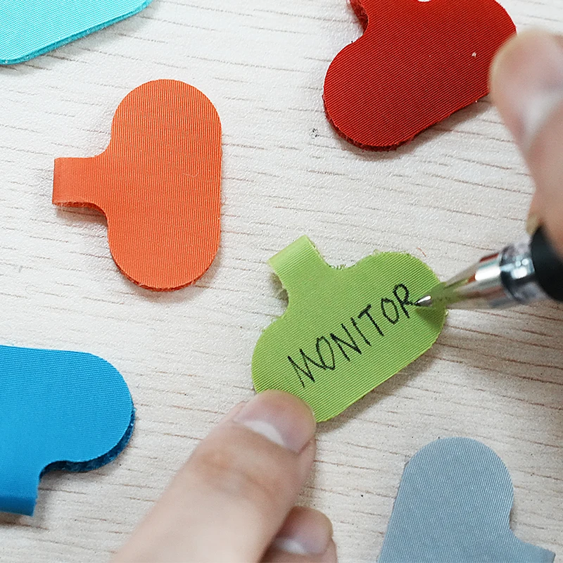 Management Cable Labels Regular Multi-Color Write On Cord Labels Wire Labels Cable Tags And Wire Tags