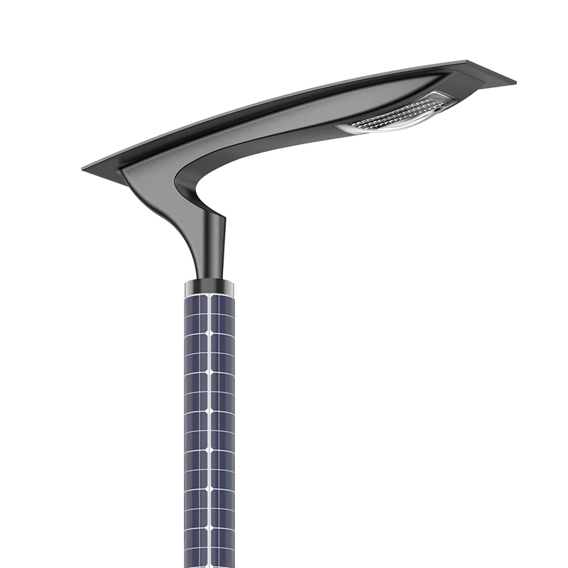COLL солнечный уличный свет инновационная Вертикальная модульная установка 40 Вт монокристаллический кремниевый изогнутый наружный светильник