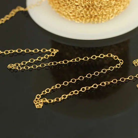 Best quality 14K gold filled extension chain for jewelry making bracelet necklace