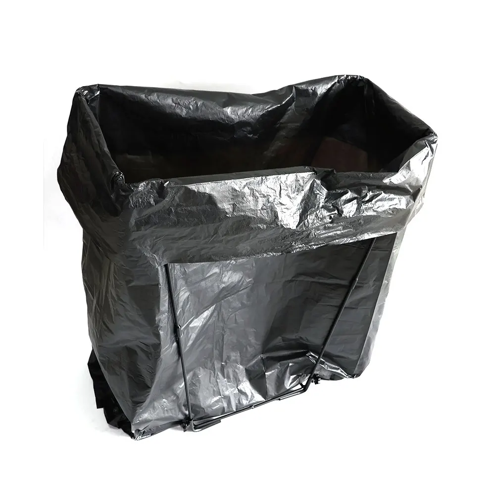 factory direct sale Garden  Easy Stainless Steel Garbage Bag Rack Metal Waste Bin Stand Holder