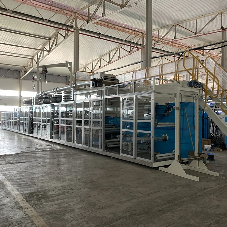 pet pads making machine fully automatic underpad making machine underpad machine production UNDERPAD PRODUCTION LINE