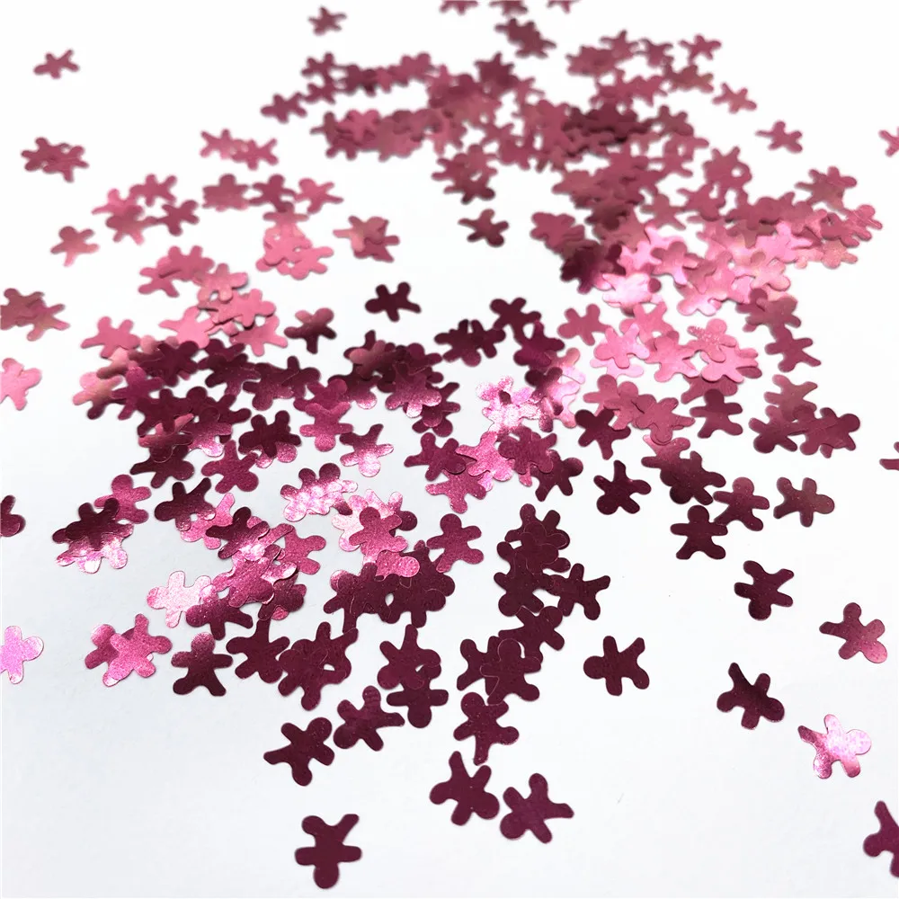 Wholesale 1kg/lot Gingerbread Man Glitter Sequins Christmas Party DIY Decoration Handmade Craft Glitter Home Ornament Accessory