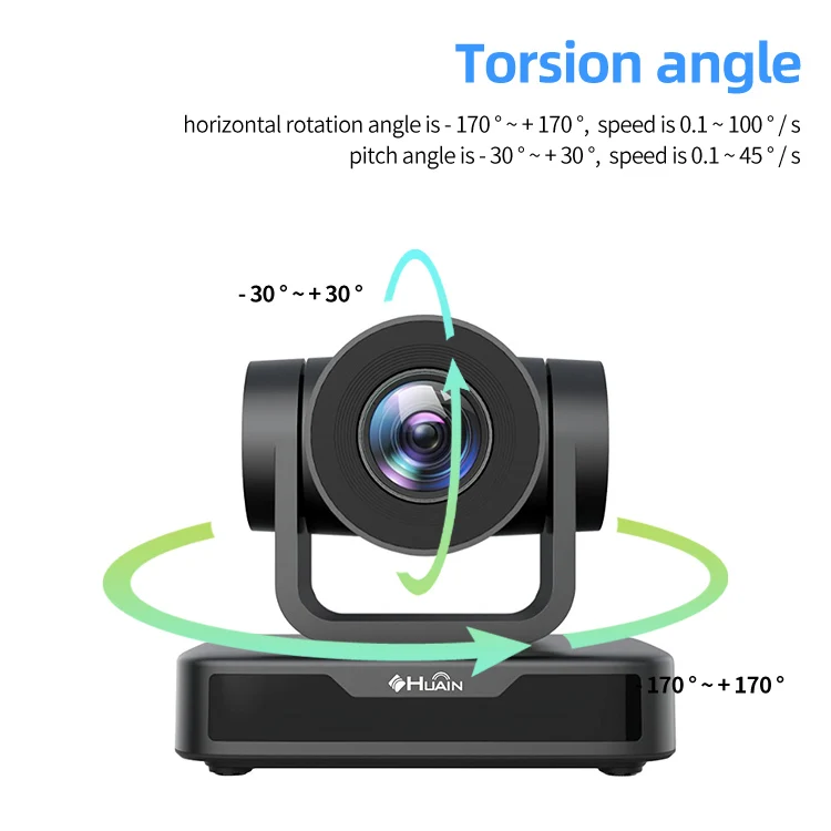 Full HD 1080p 10X Optical Zoom PTZ Video Conference Camera for Midsize Large Rooms