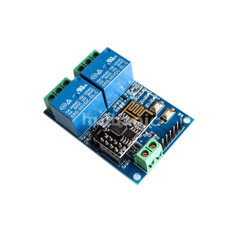 5V ESP8266 ESP01 2 Channel WiFi Module 2ways Relay Iot Smart Home Phone APP Remote Control Switch ESP8266 ESP-01S 2 Relay Module