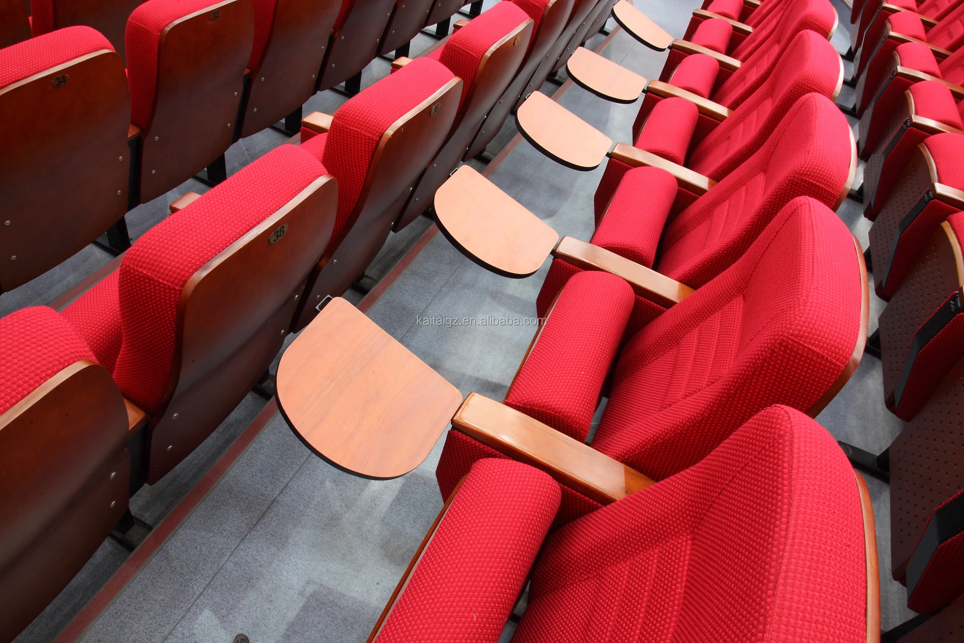 
Retractable auditorium cinema chair with armrest for theater cinema school church seat 