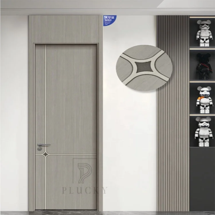 Latest new material competitive price interior solid core wooden door