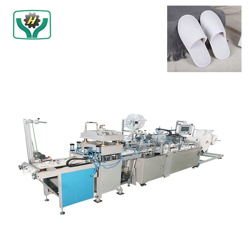 Luxury Automatic Ultrasonic Disposable Hotel Shoes Machine Cotton EVA Slipper Making Machine