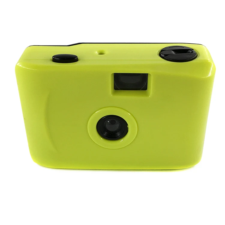 Beestar Plastic Fixed Focus Manual Vintage Pure Color Green Mini 35mm Film Camera Instant Camera