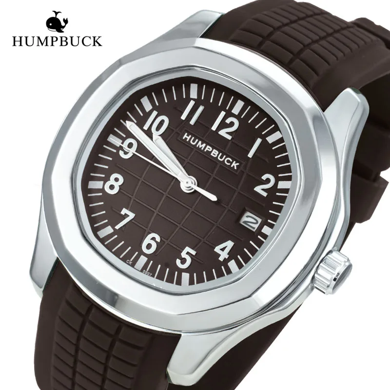 Мужские Силиконовые наручные часы от бренда HUMPBUCK, модные часы, минималистичные мужские наручные кварцевые часы