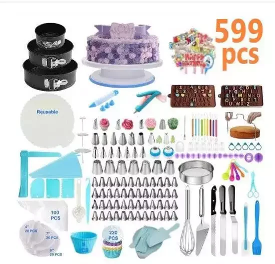 599 420 PCS торт украшения наборы набор для выпечки вращающийся проигрыватель начинающих и любителей