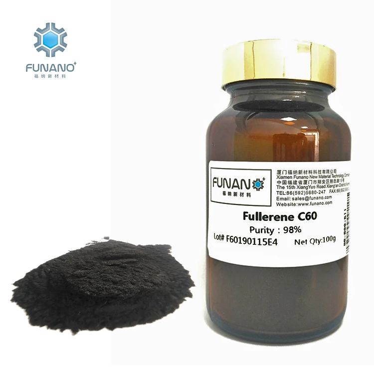 Manufacturer Funano agrochemical Botany Nano Raw Material Additives Carbon Powder Plant Fullerene c60 98%