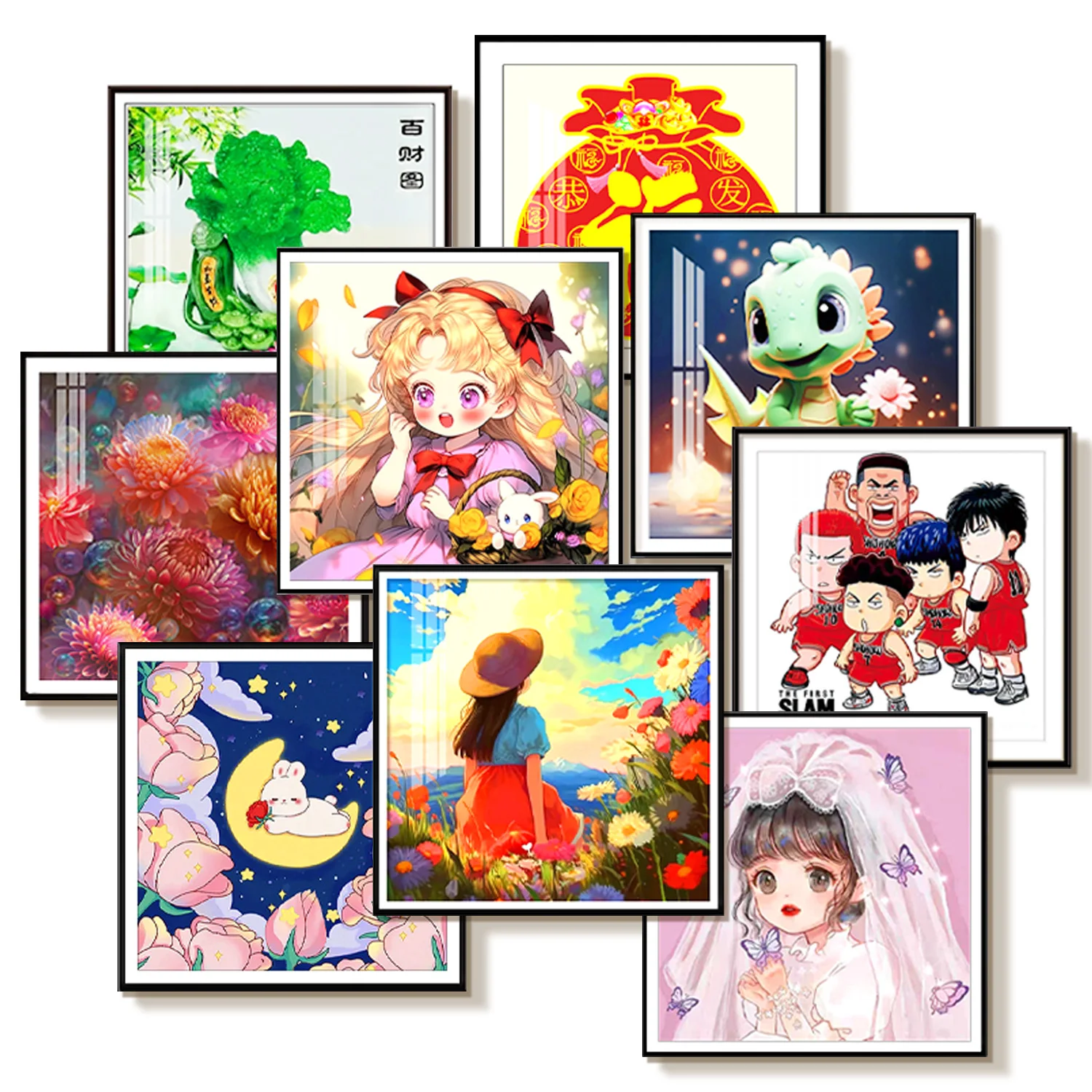 HUIYUAN Cross-stitch kit customization embroidery kit  stamped cross stitch source factory designable pattern