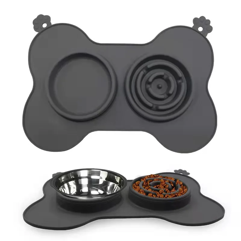 PANGTON Pet Spiral Slow Feeder Insert Slow Feeder Dog Bowls  Puzzle Feeder Lick Mat