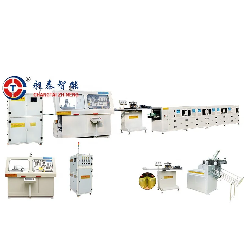 Metal Tin Spray Canister Container Combination Machinery Production Line Aerosol Can Making Machine