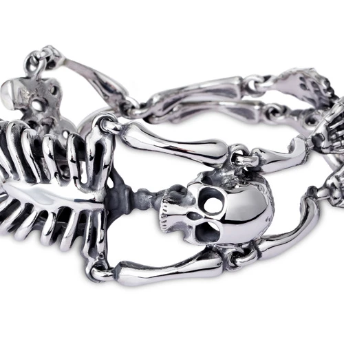 
Custom Citrine Skull Bracelet For Women/Men Best Friend Link Bracelet With High Quality Jade Bracelet Bangle 