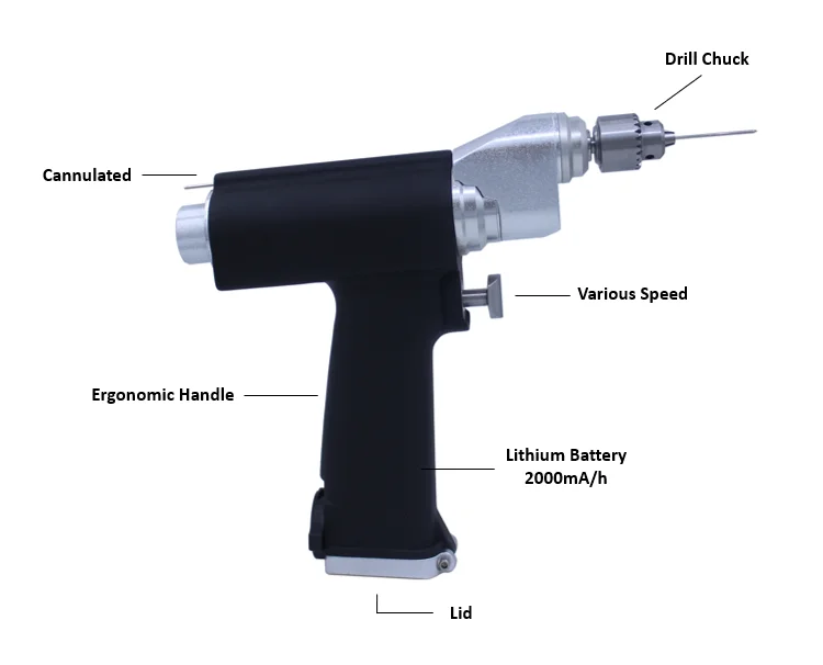 PUSM 606 Surgical Drill Machine Orthopaedics Cannulated Power Drill Orthopedic Perforator With Battery
