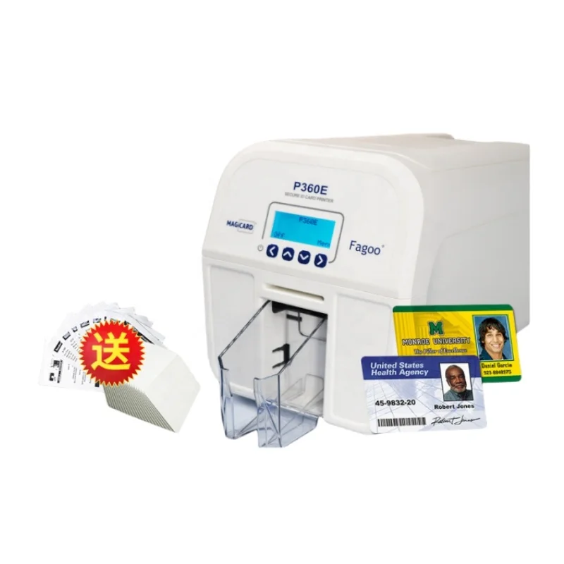 300 DPI 600 DPI Good Price Single Dual Sided Credit Student Business PVC Id Card Printer Machine