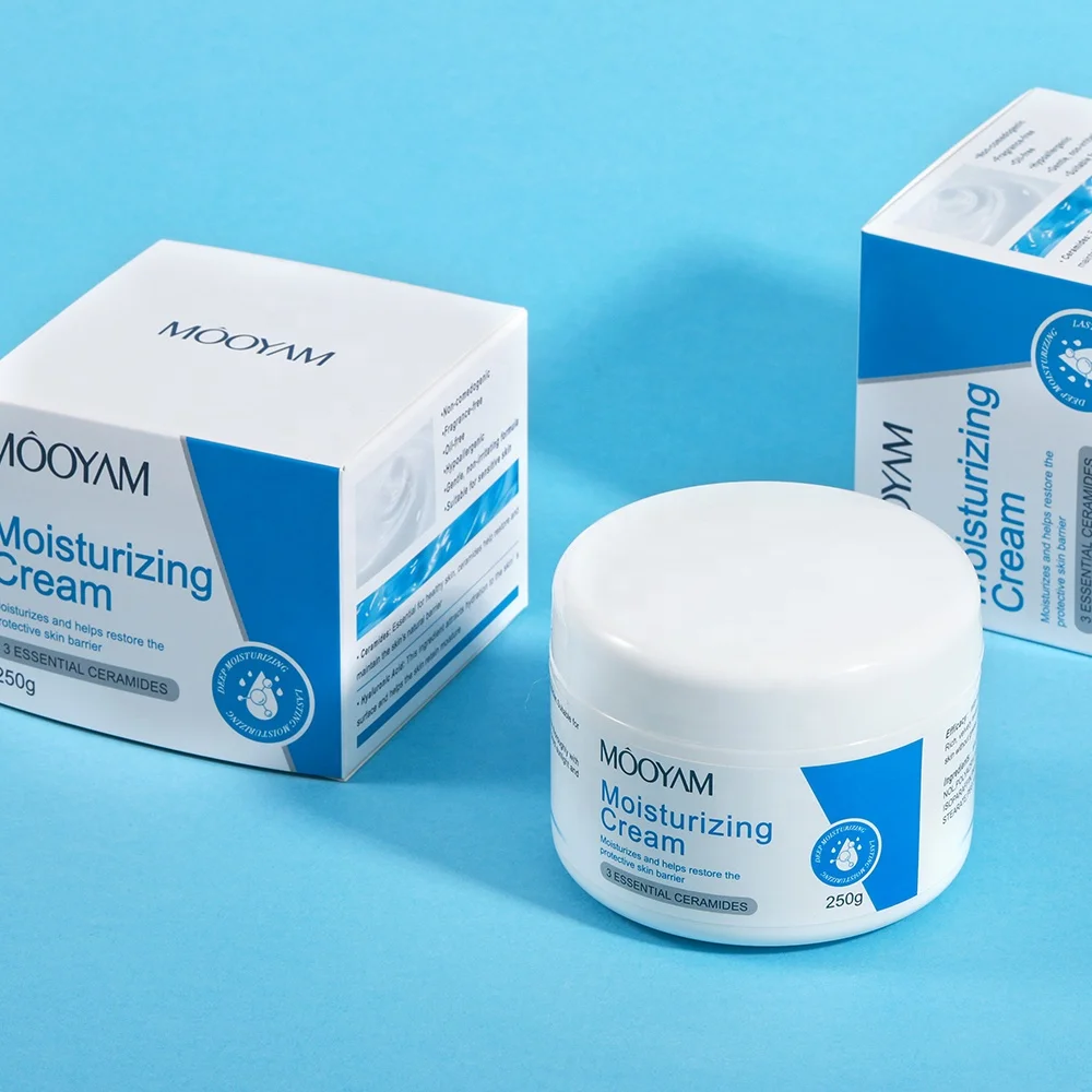 Private Label Organic Glowing Moisturizer Cream Face Anti Aging Brightening Whitening Hyaluronic Acid Face Cream