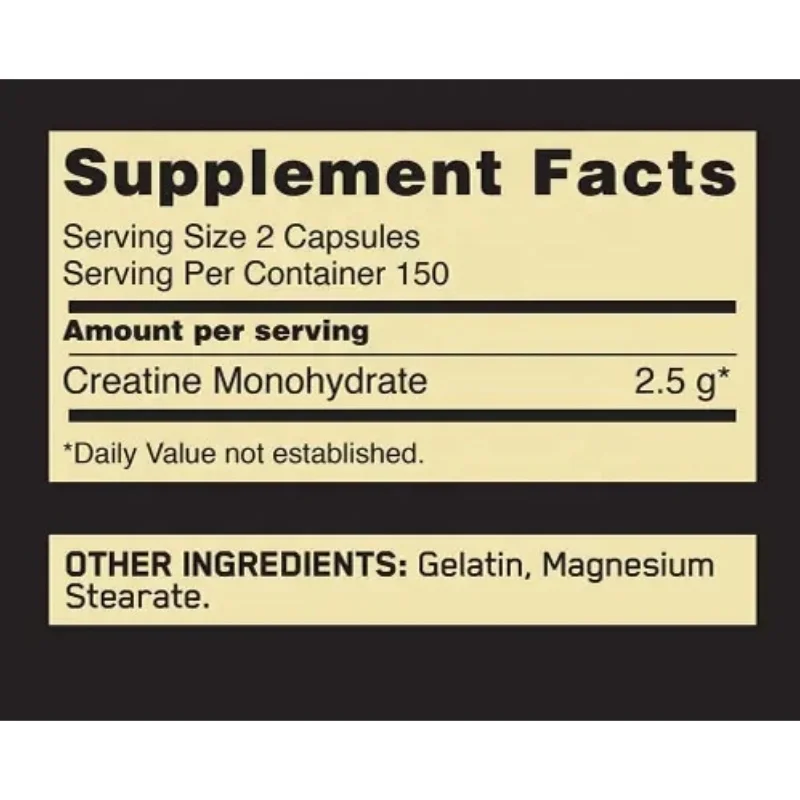 OEM private label creatine capsules pre workout muscle size strength creatine monohydrate capsule