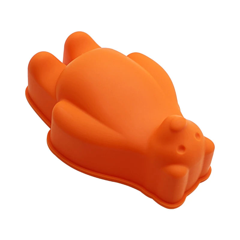 Eco Friendly Heat Resistant Non-stick Baking Supplies Bear Shape Silicone Chocolate Cake Mold