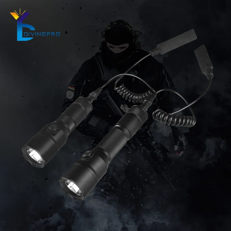 Hot Sale High Quality Brightest SSt-40 Waterproof Tactical Flashlight For Self Defensive