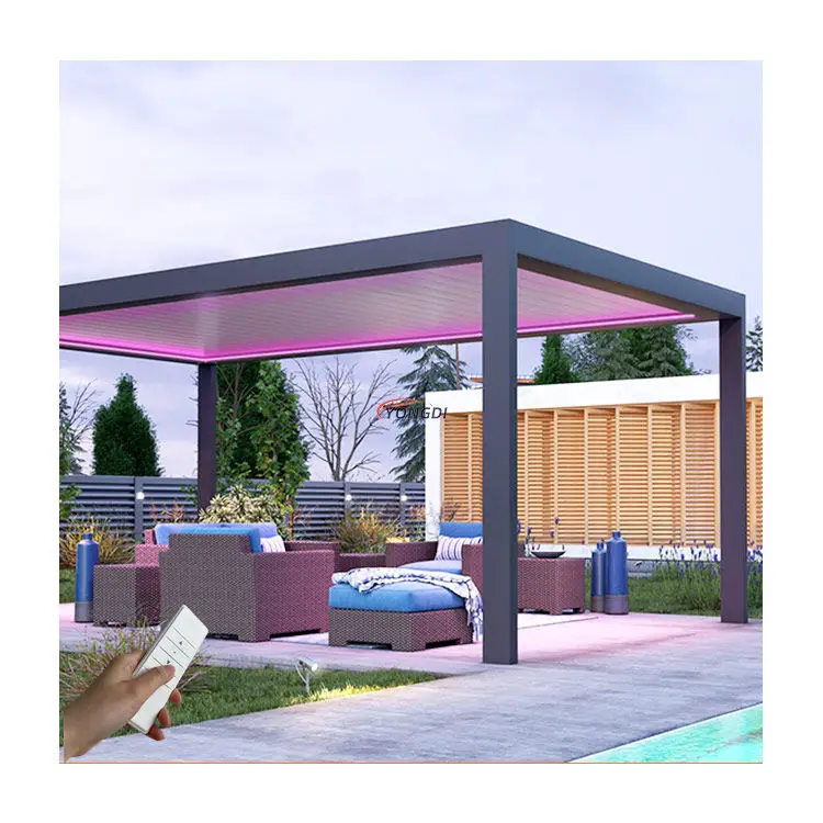 Large gazebo outdoor canopy carport patio cover aluminium pergolas for terrace