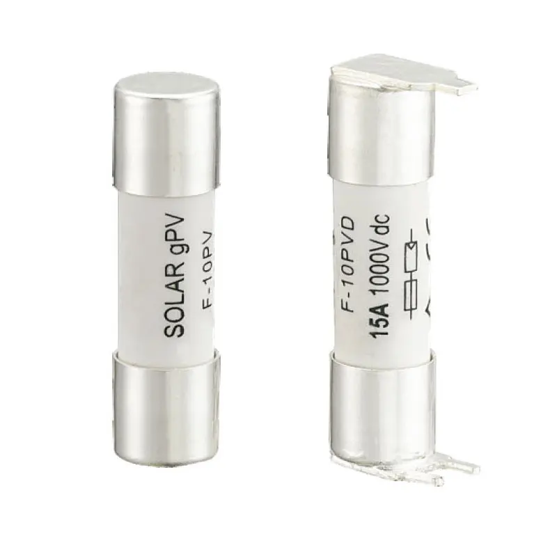 10x38 Photovoltaic Fuse 10A 16A 20A 25A 32A 12V 24V 36V 48V 220V 250V 500V 750V 1000V 1000VDC GPV Solar Fuse 10x38mm PV DC Fuse