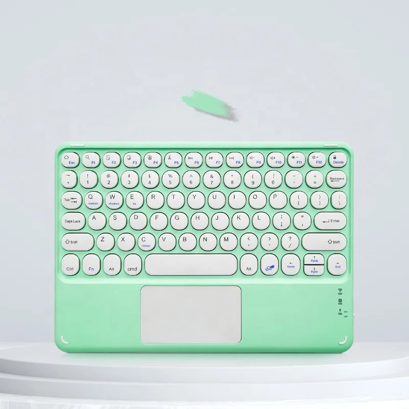 Factory custom wireless keyboard color backlit Mini tablet wireless keyboard with mouse touch pad