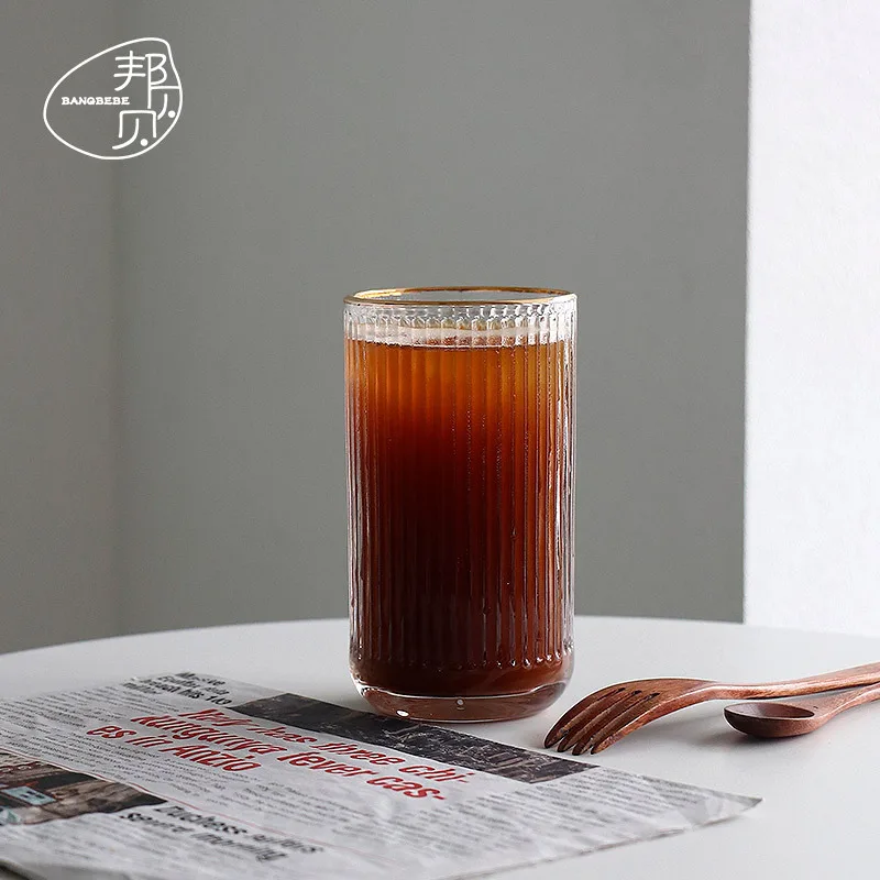 SYL новые Ins термостойкого золотой полосой с высоким соотношением цены и качества пивной стакан кружка кофе напиток чашка сока