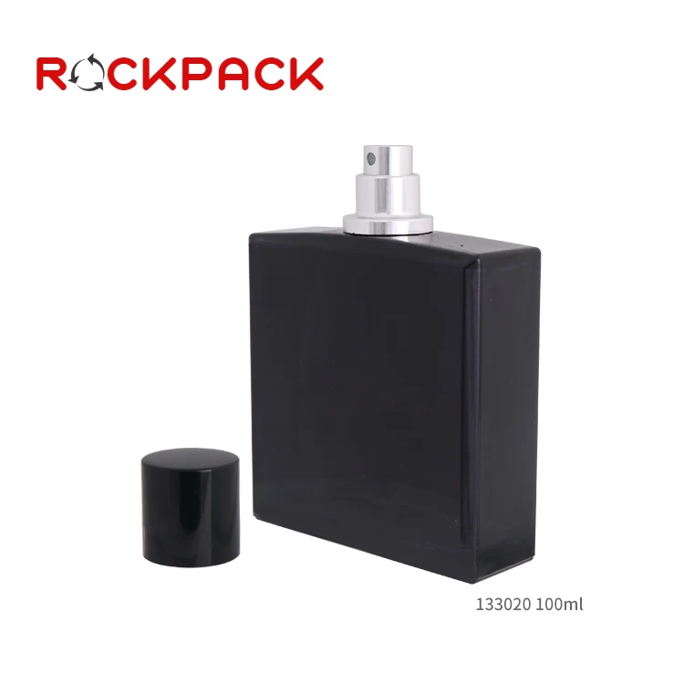 100 мл Розовые Квадратные стеклянные пустые прямоугольные флаконы для духов, распродажа