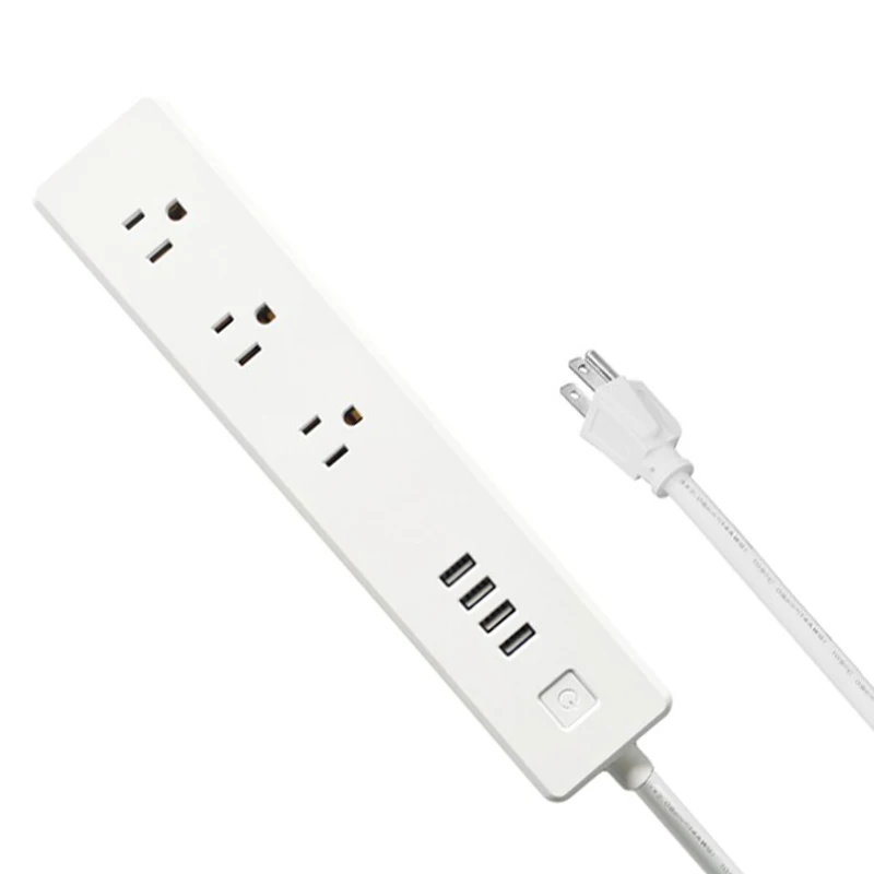 Сетевой фильтр для розеток США с защитой от перенапряжения, умный сетевой фильтр с Usb-портом