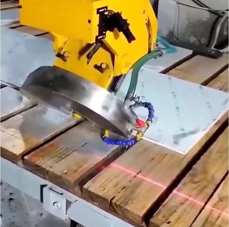 Granite Bridge Saw 4 5 Axis Stone Bevel Cutting Machine Carving Marble Granite Tile kitchen Countertop