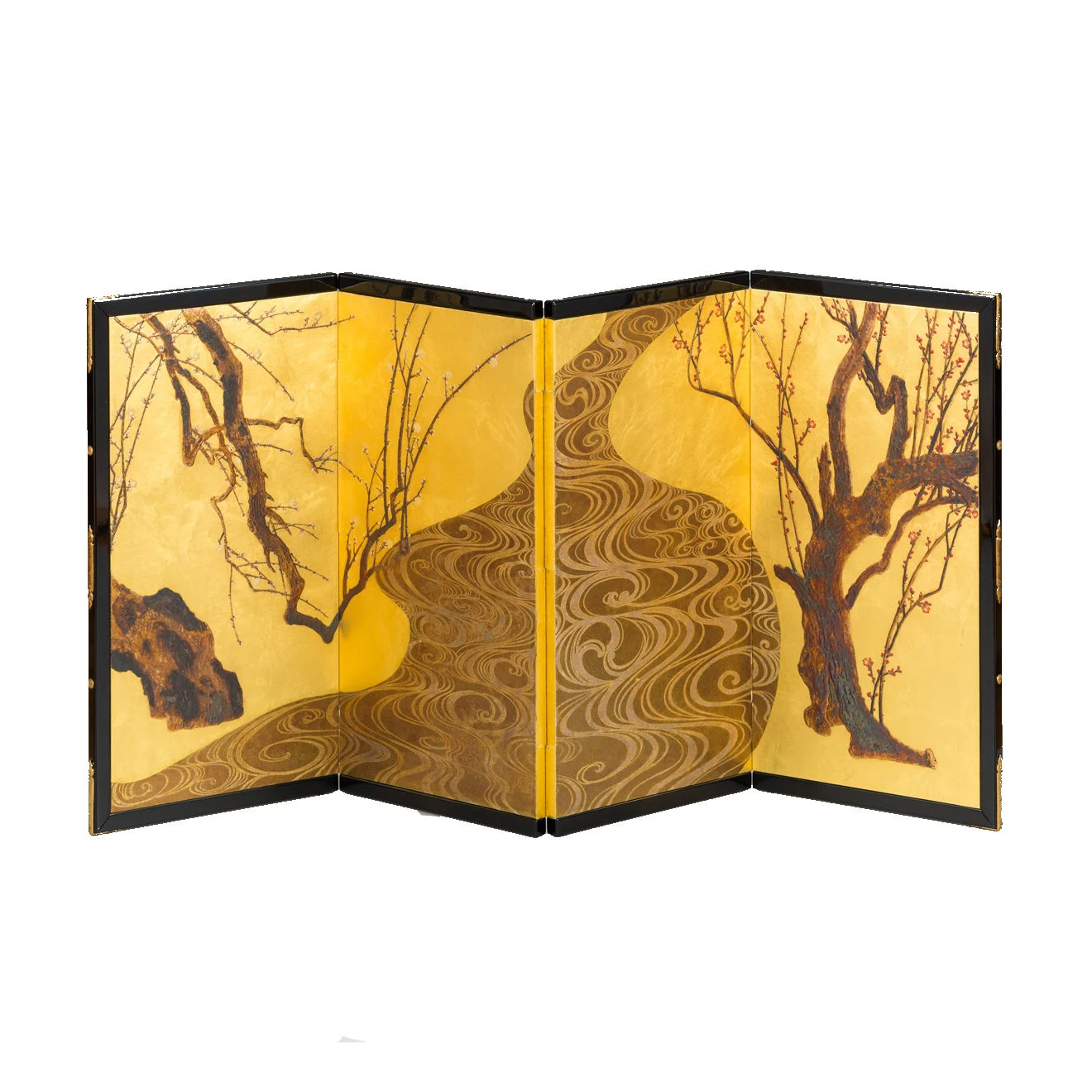 Японский скрупулезный бамбуковый складной оконный экран ручной работы