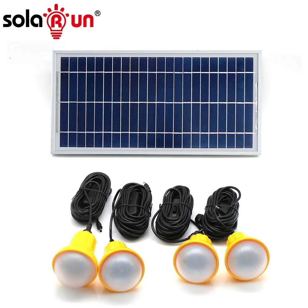 Новый продукт Solarun комплект освещения для дома на солнечной батарее 30 Вт большой