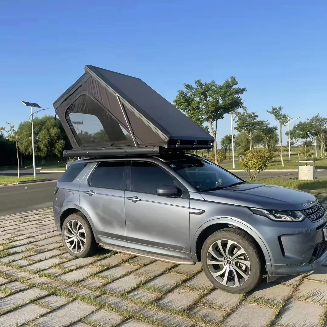 2023 4WD Offroad Dach Zelt SUV Tienda De Techo 4x4 China Black Tenda Da Tetto Per Auto Aluminium Roof Top Tent