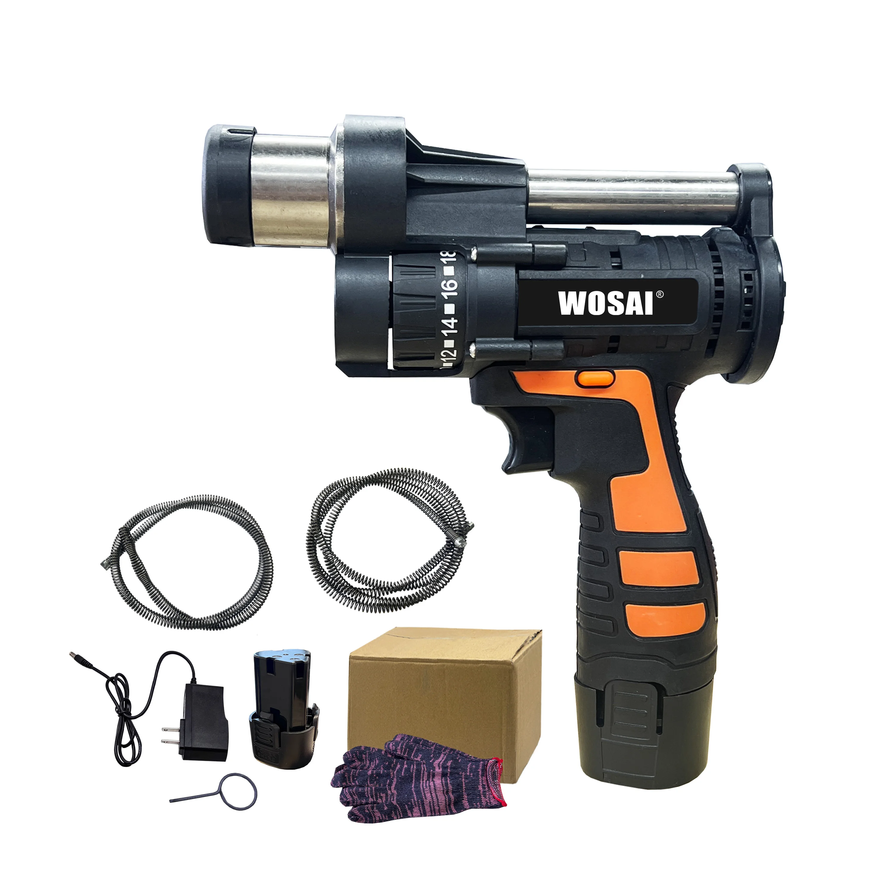 WOSAI High Pressure Powerful Pneumatic Dredge Equipment Unclog Gun Heavy Duty Drain Clog Blaster Electric Toilet Plunger