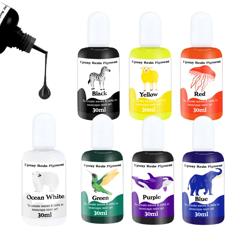 Timesrui 30ml Epoxy Resin Pigment Colorant Paste UV High Concentrated For Dye DIY Art Crafts