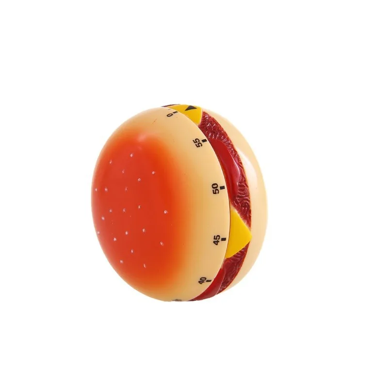 Cute Productivity Cooking Timer Google Pomodoro Timer Hamburger Mechanical Kitchen Decorative Timer